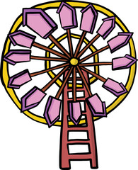 Vintage thai ferris wheel