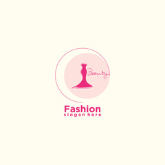 Boutique logo design for fashion with creative concept