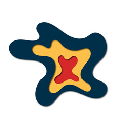 3d Abstract Paper Cut