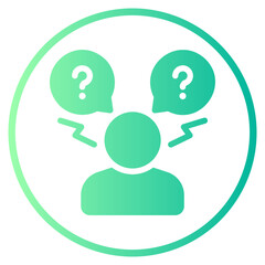 difficulties gradient icon