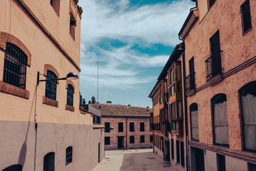 old streets in town of europe