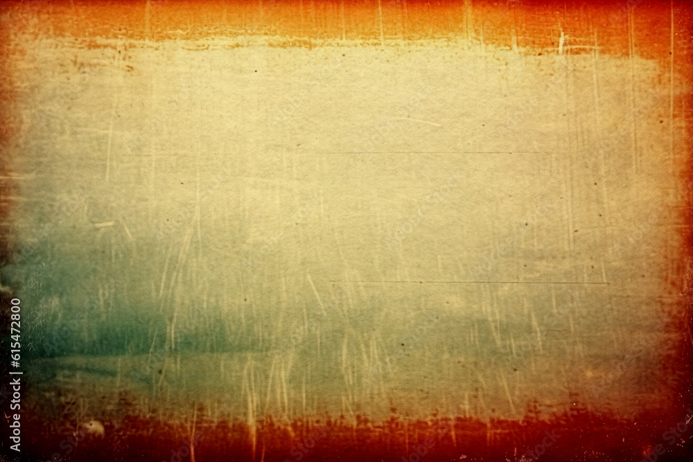 Aufkleber vintage distressed old paper canvas texture film grain, dust and scratchestexture with vignette bord
