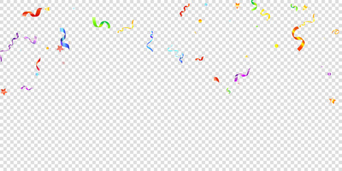 ribbon serpentine tinsel red spiral color curly