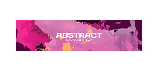 Colorful abstract banner template design background