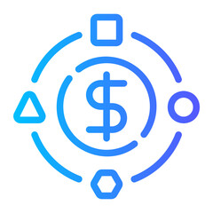 Obraz premium Activities gradient icon