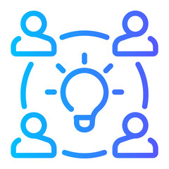 brainstorm gradient icon