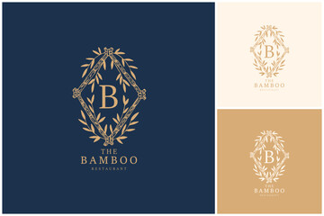 Hand Drawn Logo dedisgn, Bauty logo, Floral logo, Minimal logo, hand drawn illustration, logo elements, bamboo logo