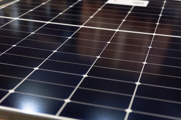 Sample of the solar panel at the expo