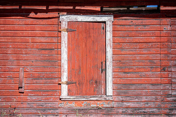 red barn wall