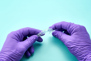 People in a dental lab working in the fabrication process of dental transparent aligners