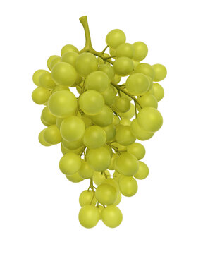 3d render Grape (clipping path)