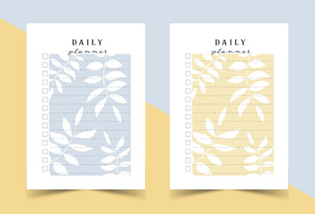 To do list, daily planner, bullet journal planner template, vector illustration