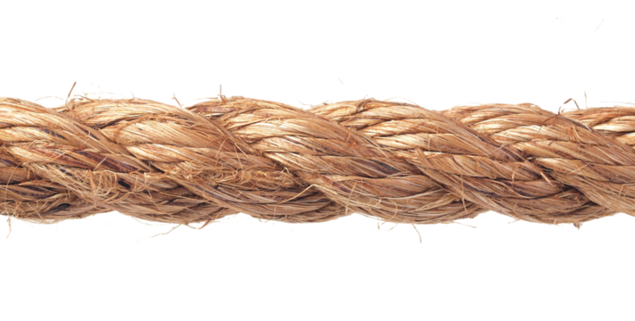 Rope on a white background isolated