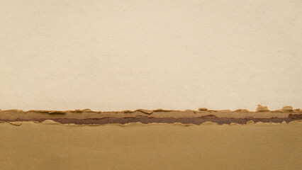 abstract landscape in earth pastel tones - a collection of handmade rag papers