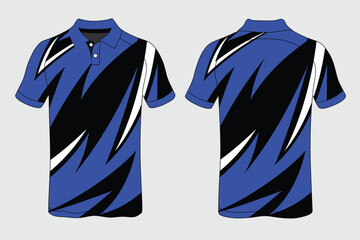 Sport jersey design for racing, jersey, cycling, football, gaming, motocross in blue color