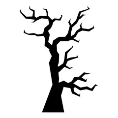 Halloween tree silhouette