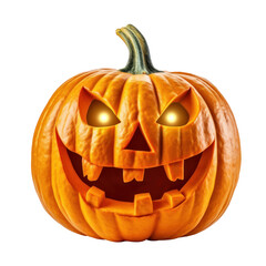 Halloween pumpkin isolated on transparent background png file