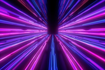 3d render, abstract simple neon background