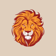 Playful logo lion logo icon illustration
