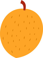 Autumn fall leaves decoration element, flat style illustration.