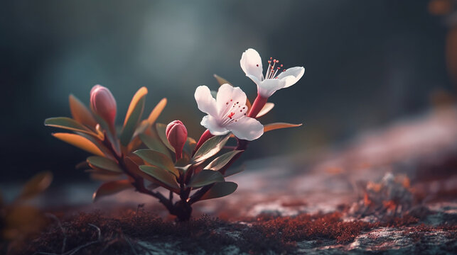 pink magnolia flowers HD 8K wallpaper Stock Photographic Image