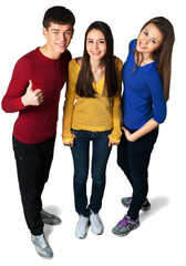 Fototapeta premium Group of young students together