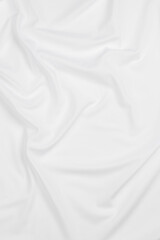 Fototapeta na wymiar white cotton fabric draped, bed linen