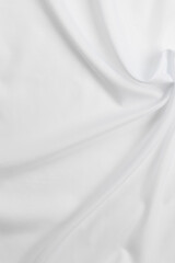 Obraz premium white cotton fabric draped, bed linen