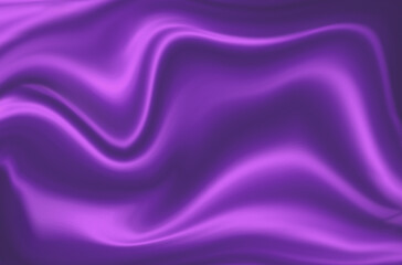Smooth luxurious design purple elegant gradient light graphic pattern abstract texture background. Illustration fabric silk satin wedding backdrop wallpaper. soft focus