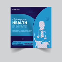 Modern social media post template