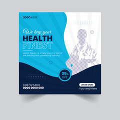 Modern social media post template