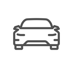 Plakat Car related icon outline and linear vector.