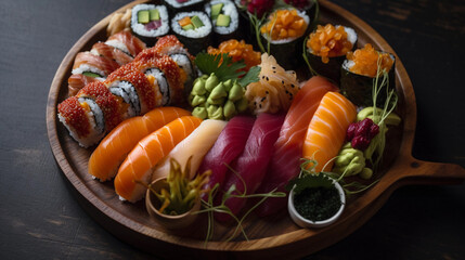 A bowl of creamy hummus surrounded by an assortment of fresh vegetables for dipping