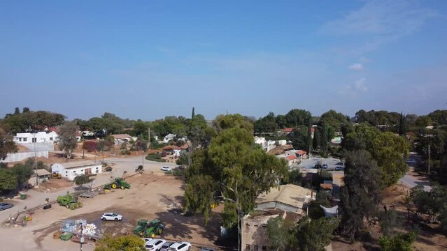 Drone view of Sderot, Israel
