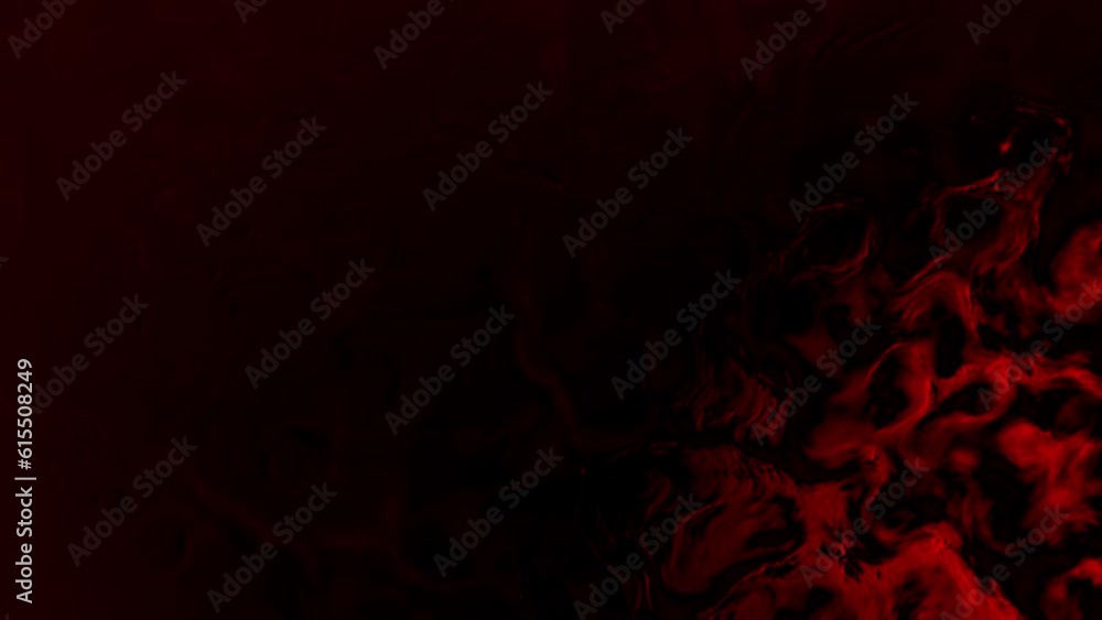 Poster bright red abstract organized forms surface bg - loop video