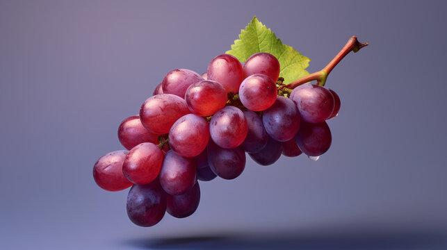 red grapes on vine HD 8K wallpaper Stock Photographic Image