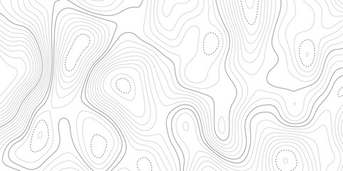 Abstract topographic wavy curve line background. Topography map pattern, Geographic curved relief. Topographic lines background. Vector illustration.