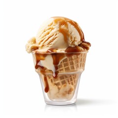 Delicious ice cream cones with various flavors and toppings