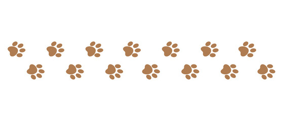 Brown animal dog footprints, paw track   © Ekaterina Konyakhina