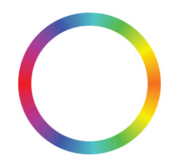Colorful rainbow colors circle. vector