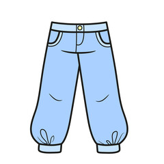 Bloomers on cuffs color variation for coloring page on a white background