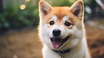 Generative AI, Dog happy and smile
