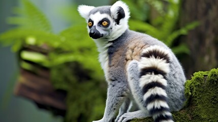 Obraz premium Generative AI, Lemur Maki Kata