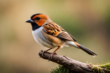 red headed sparrow Generator AI