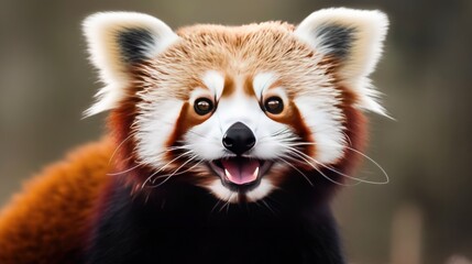 Obraz premium Generative AI, Red Panda