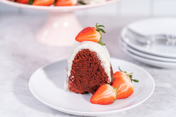 Red velvet bundt cake