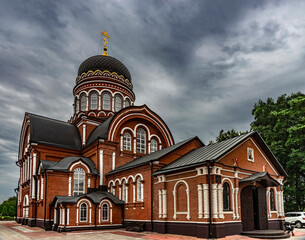 Fototapeta na wymiar Ascension church, city of Pavlovsky Posad, Russia. Opened in 1908 