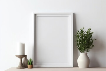 Mock up picture frame Generative AI