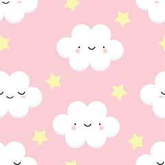 Children's Room Seamless Pattern. Vector illustration for nursery and kindergarten. Useful for print, apparel, home decor and clothing. Happy and cute graphic for bakcgrounds. © Marek