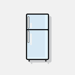 fridge flat icon logo design